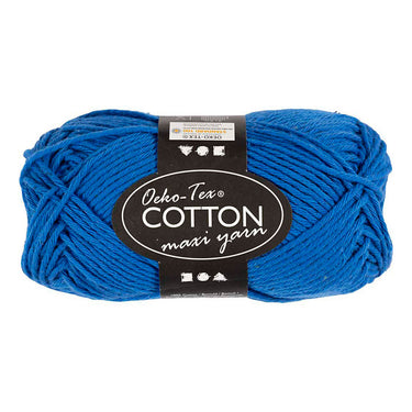 Creativ company katoengaren afm 8 8 l: 80-85 m kobalt blauw - 50gr.