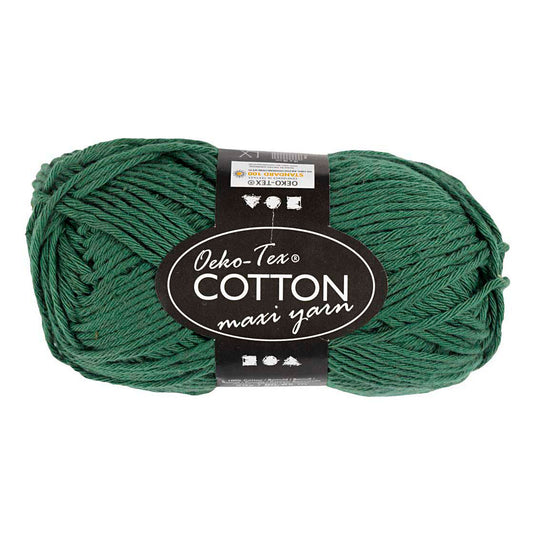 Creativ company katoengaren afm 8 8 l: 80-85 m donkergroen - 50gr.