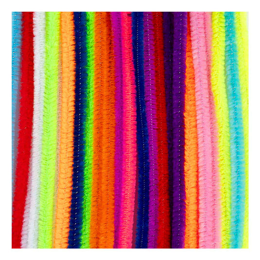 Creativ company chenille 6mm x 30cm kleurrijk - 25st.