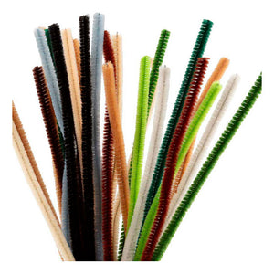 Creativ company chenille 6mm x 30cm naturel - 25st.
