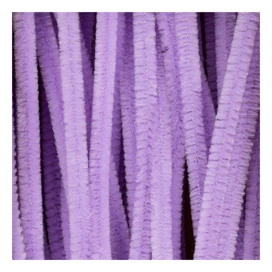 Creativ company chenille 6mm x 30cm paars - 50st.