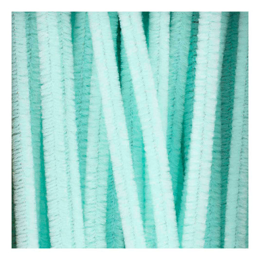 Creativ company chenille 6mm x 30cm licht turquoise - 50st.
