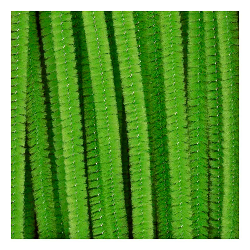 Load image into Gallery viewer, Creativ company chenille 6mm x 30cm lime groen - 50st.

