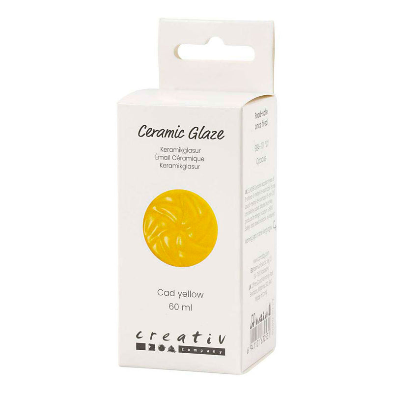Load image into Gallery viewer, Creativ company keramiek glazuur 984-1101 c dekkend cad yellow - 60ml
