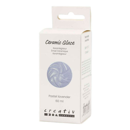 Creativ company keramiek glazuur 984-1101 c dekkend pastel lavender - 60ml