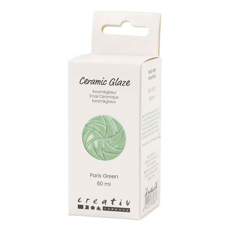 Afbeelding laden in galerijviewer, Creativ company keramiek glazuur 984-1101 c dekkend paris green - 60ml
