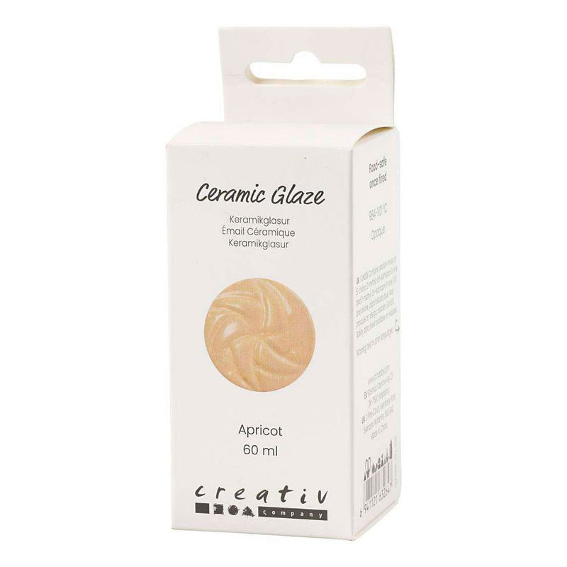 Load image into Gallery viewer, Creativ company keramiek glazuur 984-1101 c dekkend apricot - 60ml
