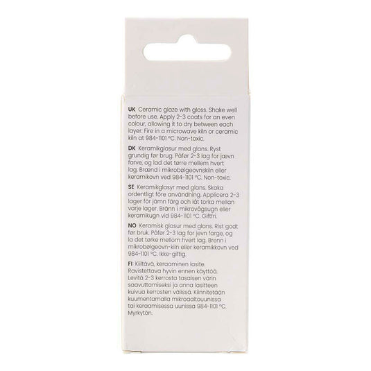 Creativ company keramiek glazuur 984-1101 c transparant helder - 60ml