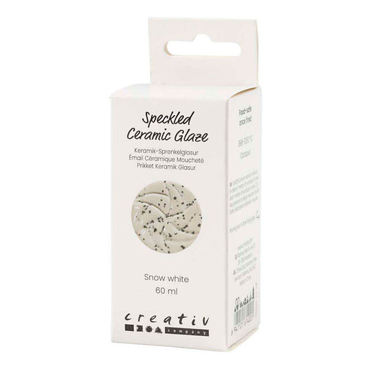 Creativ company https: www.cchobby.nl gespikkeld-keramiekglazuur-999-1060-c-dekkend-snow-white-60-ml-1-doosje