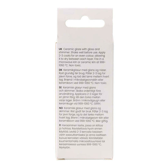 Creativ company gespikkeld keramiek glazuur 999-1060 c dekkend tusk tusk - 60ml