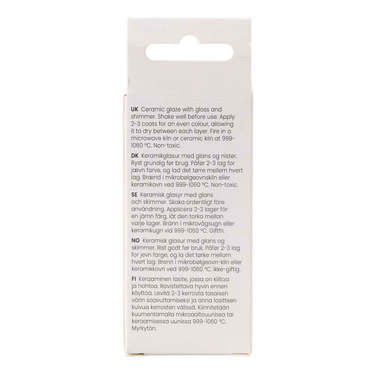 Creativ company gespikkeld keramiek glazuur 999-1060 c dekkend pinky - 60ml