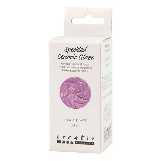 Creativ company https: www.cchobby.nl gespikkeld-keramiekglazuur-999-1060-c-dekkend-flower-power-60-ml-1-doosje
