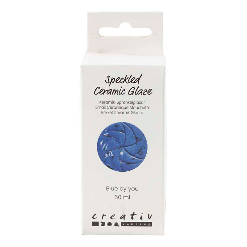 Load image into Gallery viewer, Creativ company gespikkeld keramiek glazuur 999-1060 c dekkend blue by you - 60ml
