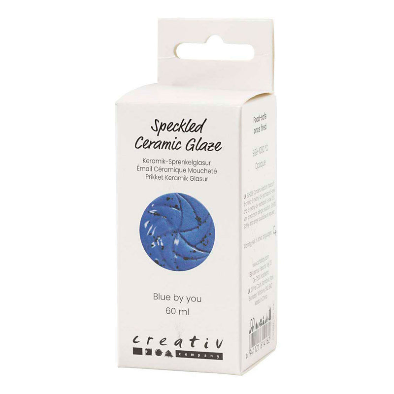Load image into Gallery viewer, Creativ company gespikkeld keramiek glazuur 999-1060 c dekkend blue by you - 60ml
