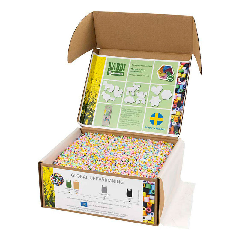 Afbeelding laden in galerijviewer, Creativ company nabbi biobeads pastelkleuren - 55000st.
