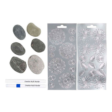 Creativ company mini hobbyset steendecoratie blauw