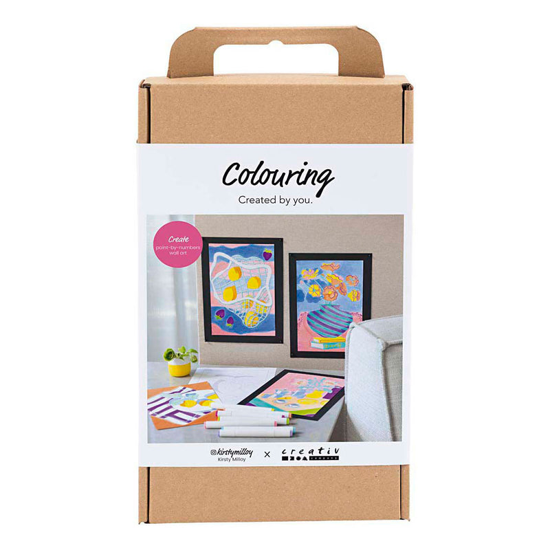 Load image into Gallery viewer, Creativ company hobbyset kleuren schilderen volgens cijfers markeerstiften
