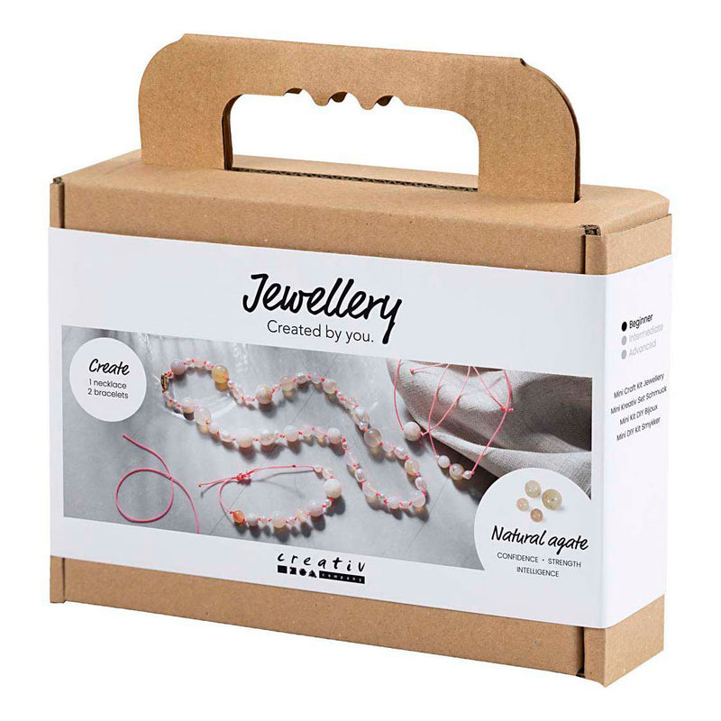 Afbeelding laden in galerijviewer, Creativ company mini hobbyset sieraden halskettingen en armband roze
