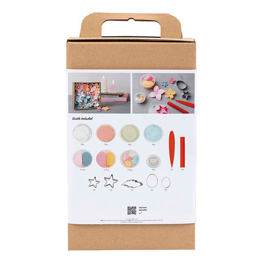 Creativ company hobbyset bloemen boetseren pastelkleuren