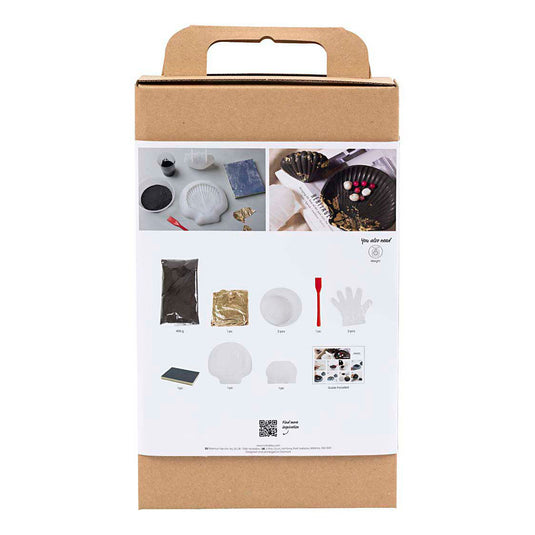 Creativ company hobbyset hars gieten mossel zwart goud