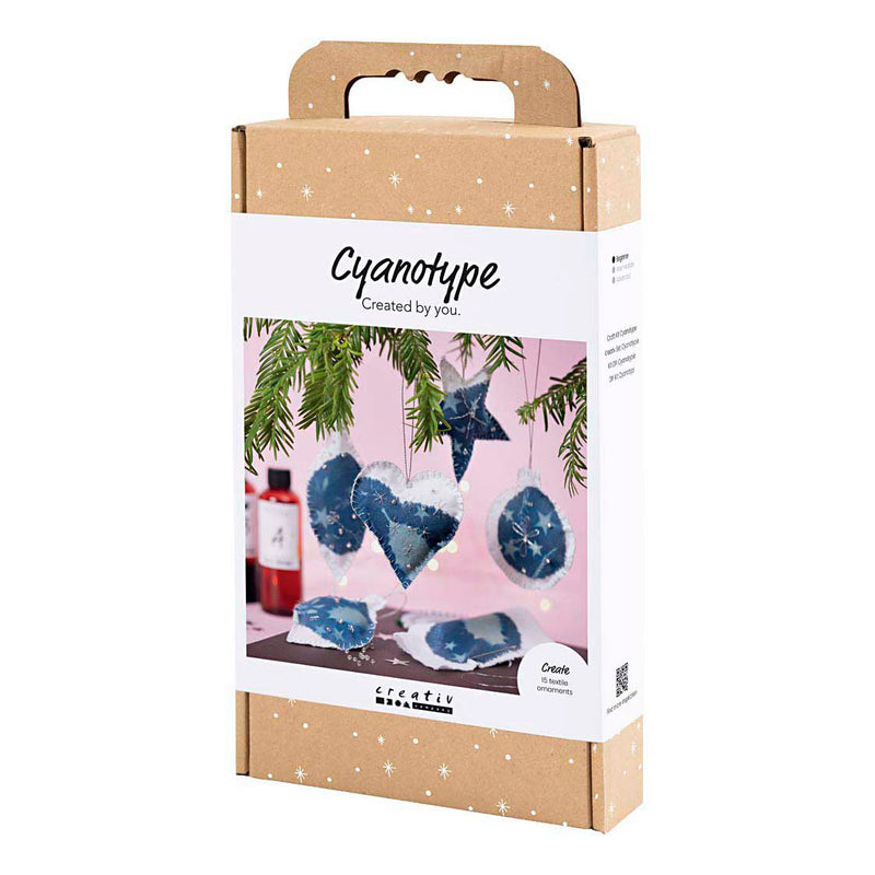 Load image into Gallery viewer, Creativ company https: www.cchobby.nl hobbyset-cyanotypie-kerstdecoraties-blauw-zilver-1-doos
