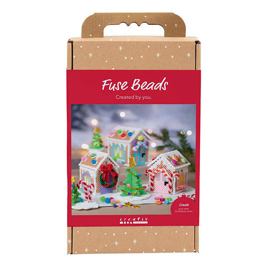 Creativ company hobbyset strijkkralen kersthuisje