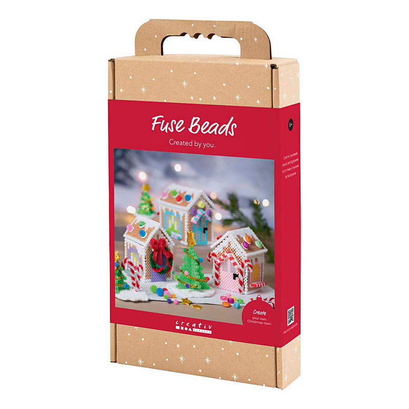 Afbeelding laden in galerijviewer, Creativ company hobbyset strijkkralen kersthuisje
