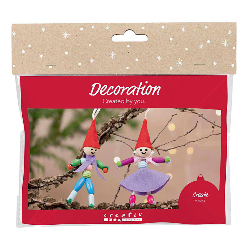 Afbeelding laden in galerijviewer, Creativ company mini hobbyset decoratie kerstkabouters
