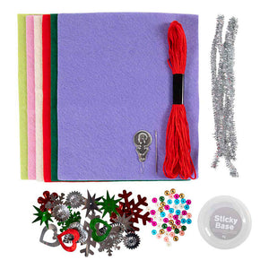 Creativ company mini hobbyset decoratie vilten kerstdecoraties