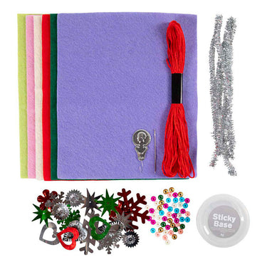 Creativ company mini hobbyset decoratie vilten kerstdecoraties