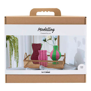 Creativ company maxi hobbyset boetseren vazen van papier-mache