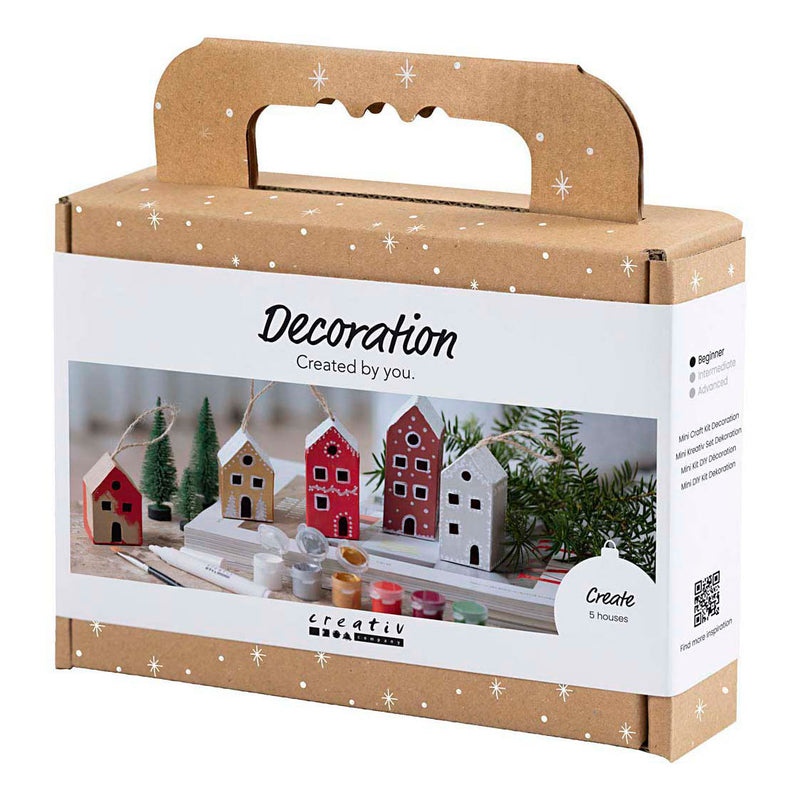 Afbeelding laden in galerijviewer, Creativ company mini hobbyset decoratie huizen kerst kleuren
