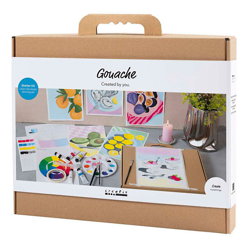 Afbeelding laden in galerijviewer, Creativ company starter hobbyset gouache schilderijen
