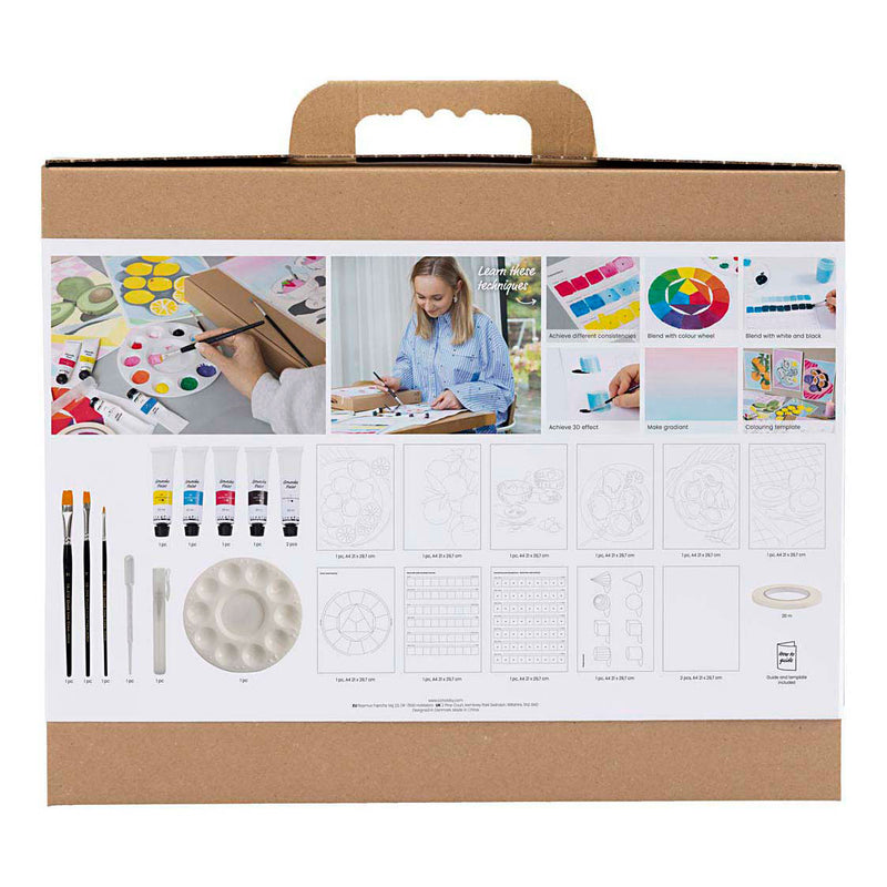 Afbeelding laden in galerijviewer, Creativ company starter hobbyset gouache schilderijen
