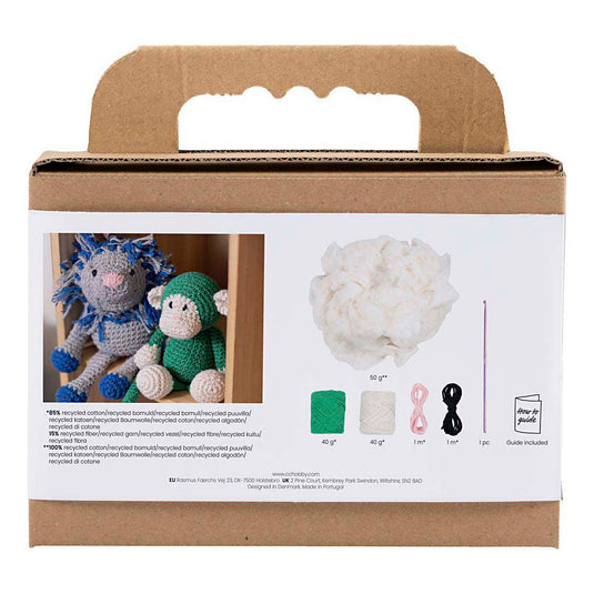 Creativ company http: www.cchobby.nl hobbyset-amigurumi-aap-groen-off-white-1-doos