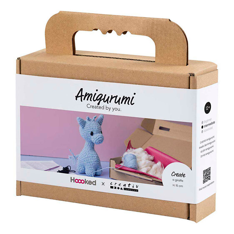 Load image into Gallery viewer, Creativ company https: www.cchobby.nl hobbyset-amigurumi-giraf-lichtblauw-1-doos
