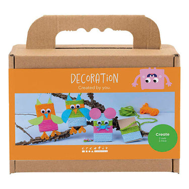Creativ company mini hobbyset decoratie muizen en uilen