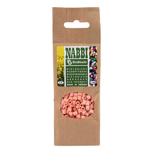 Creativ company nabbi biobeads 5x5mm salmon - 1000st.