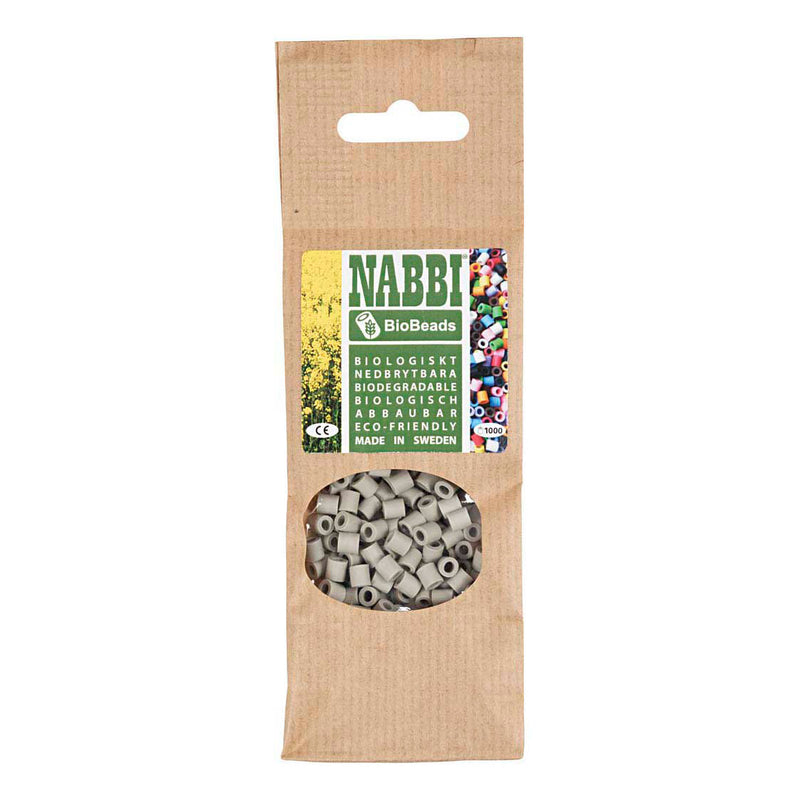 Afbeelding laden in galerijviewer, Creativ company nabbi biobeads 5x5mm grijs - 1000st.
