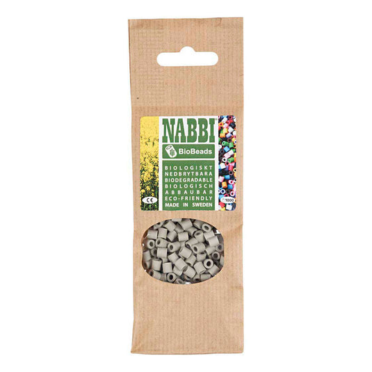 Creativ company nabbi biobeads 5x5mm grijs - 1000st.