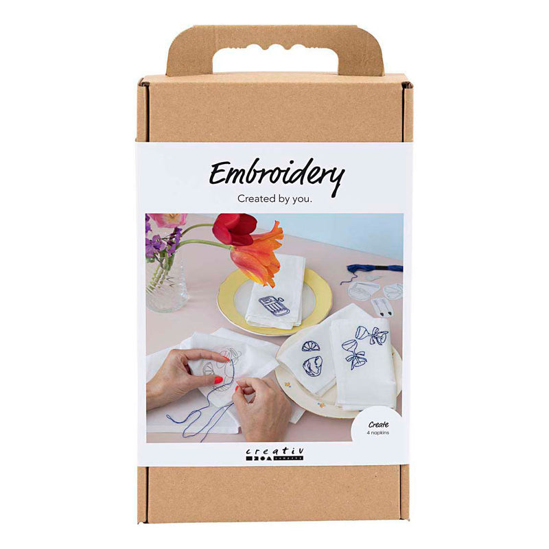 Load image into Gallery viewer, Creativ company hobbyset borduurwerk servetten
