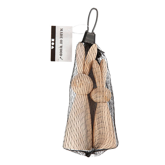 Creativ company houten konijnen 12 en 14cm - 2st.