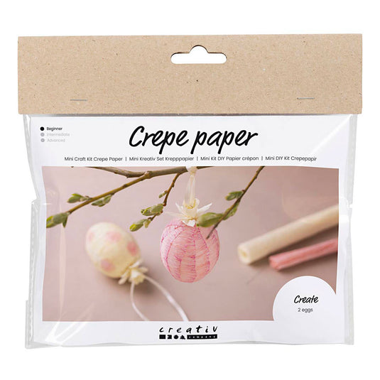 Creativ company mini hobbyset crepepapier paaseieren