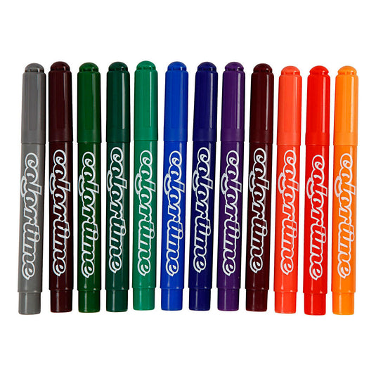 Creativ company colortime stiften - lijndikte 5mm - 12st..
