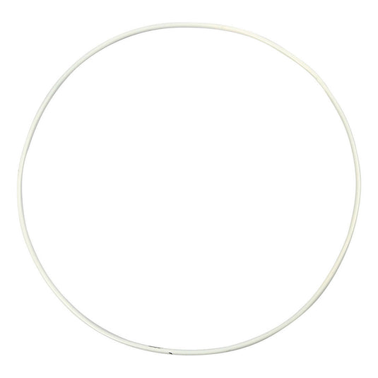 Creativ company metalen draadring wit - 20cm