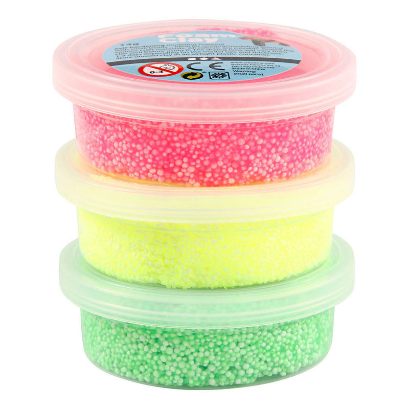 Afbeelding laden in galerijviewer, Creativ company foam clay neon - 3x14gr.
