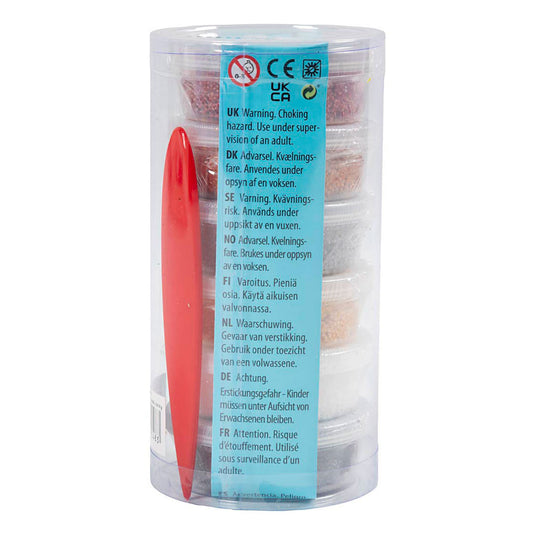 Creativ company foam clay metallic - 6x14gr.
