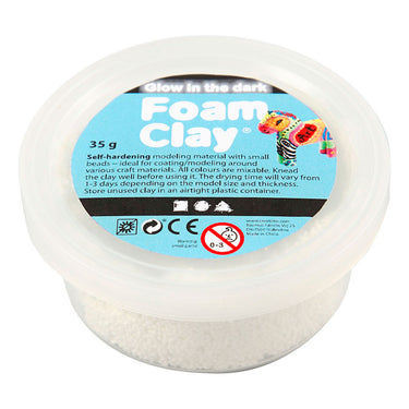 Creativ company foam clay glow in the dark - 35gr.
