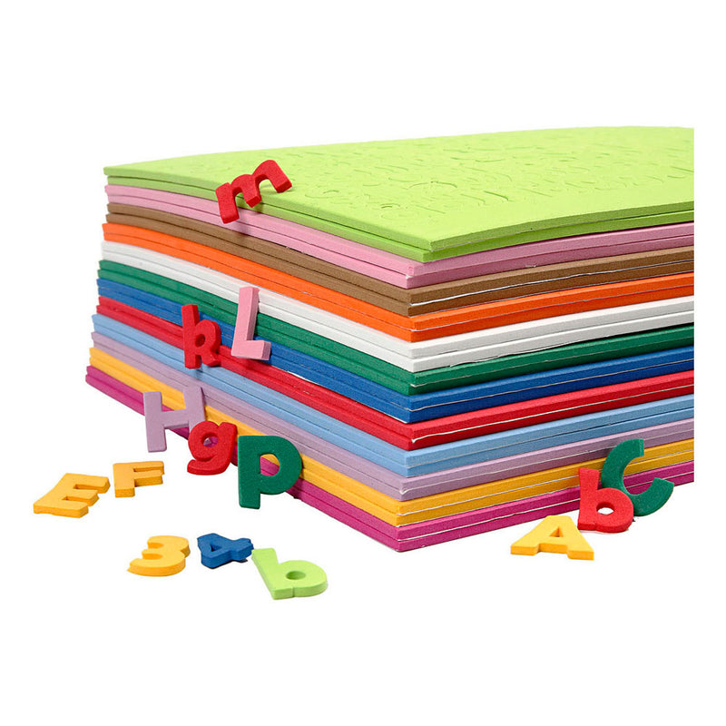 ギャラリービューアに画像をロードする, Creativ company eva foam cijfers letters gekleurd - 24 vellen
