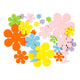 Creativ company foam figuren bloemen 2mm dik - 670st.
